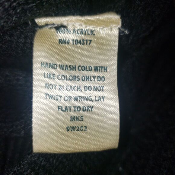 DEREK HEART Black Dolman Sleeve Cowl Neck Loose Fit Sweater  Womens Size Medium - Picture 4 of 5